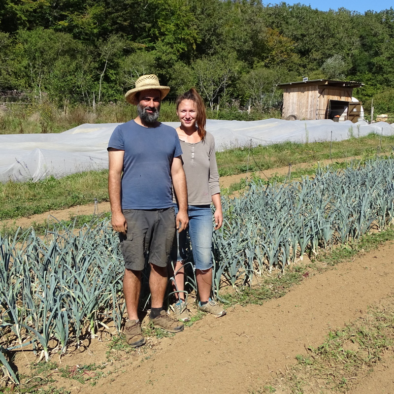 Maraichers bio Dordogne Jessie et Vincent partenaire Plantzone