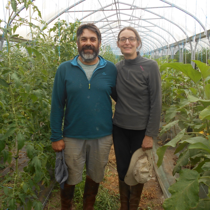 Maraichers bio en Haute Vienne Alex et Joelle partenaires Plantzone